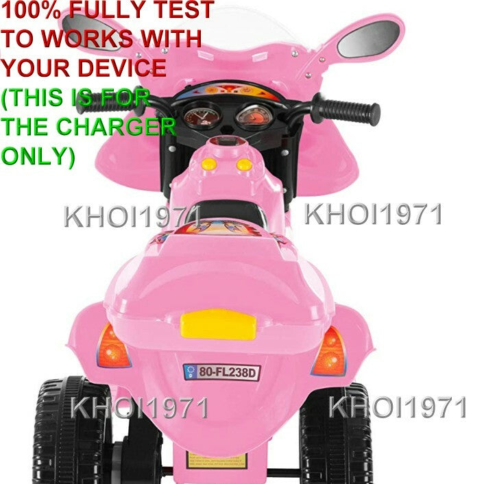 AC Wall Charger Adapter for 80-FL238D-R Little Rider 3-Wheel Ride-On Trike Bike