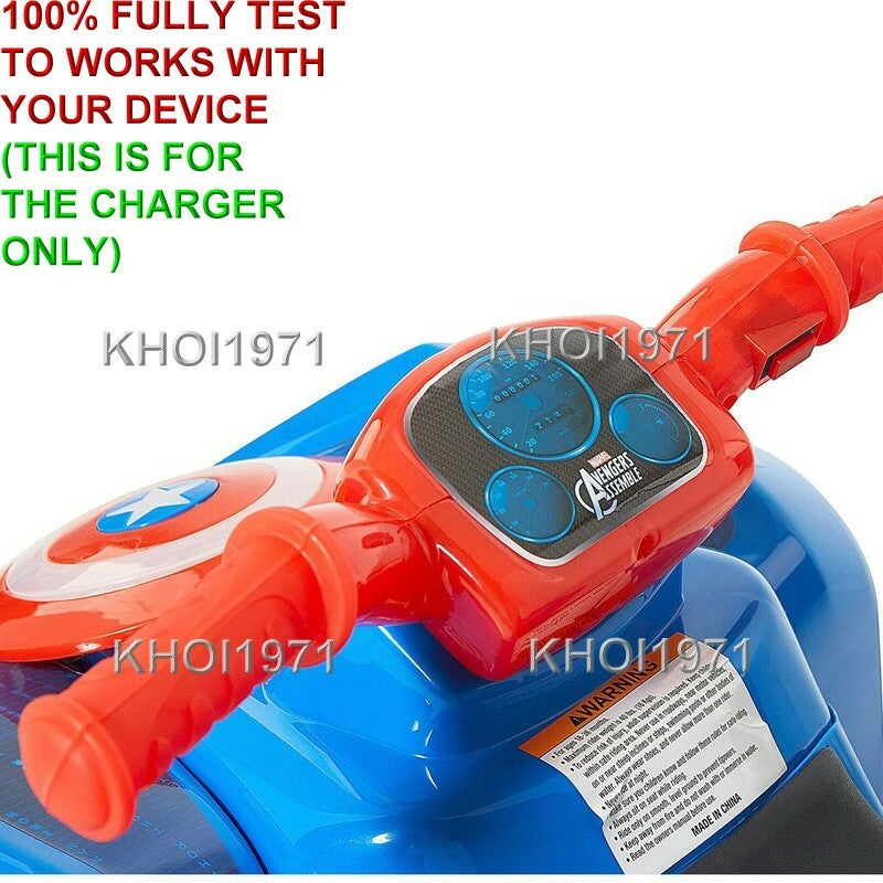 6V AC Wall Charger Adapter for Dynacraft Marvel Avengers Quad Ride-On 8803-18