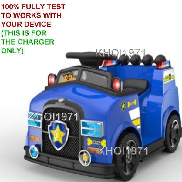 6V AC Wall Charger Adapter for Paw Patrol Chase Quad Ride-On Toy Model 8804-63