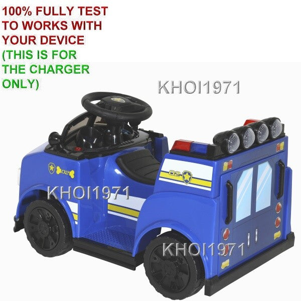 6V AC Wall Charger Adapter for Paw Patrol Chase Quad Ride-On Toy Model 8804-63