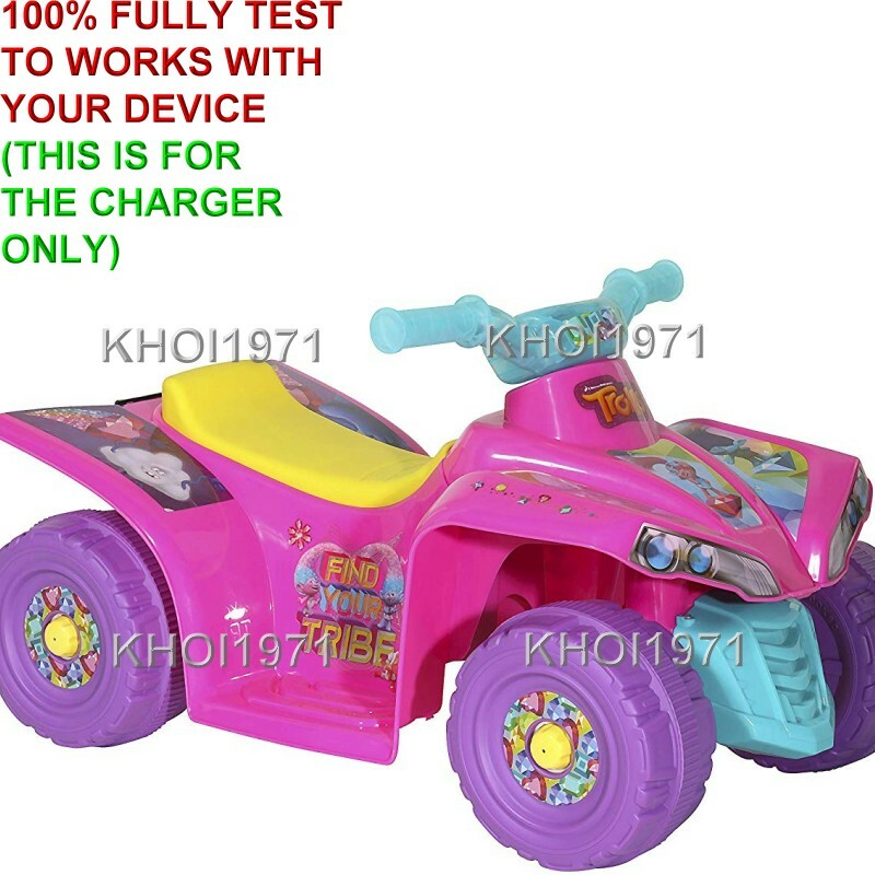 6V AC Wall Charger Adapter for Dynacraft DreamWorks Trolls Ride-On Battery 8804-98