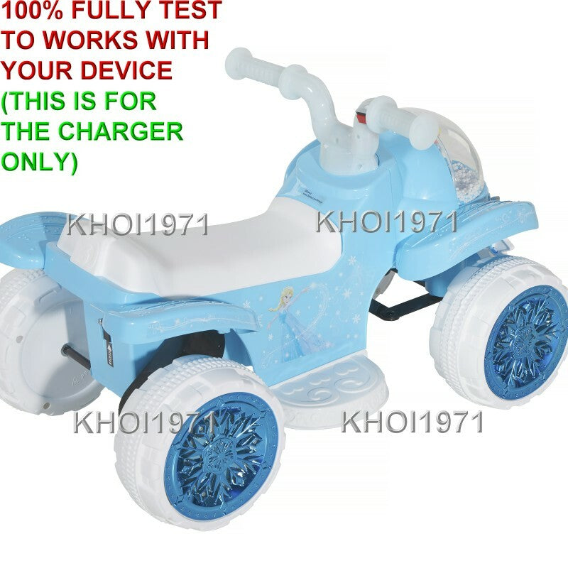 AC Wall Charger Adapter for 6V Battery Frozen Quad Ride-On Toy Model 8805-13