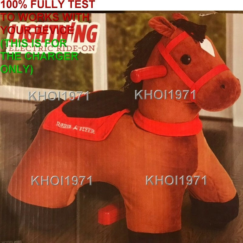 AC Wall Charger Adapter for 985 Radio Flyer Lightning Horse Deluxe Ride-On