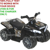 AC Wall Charger Adapter for Black Camo 6V Ride-On Battery Compatible with Realtree Designs