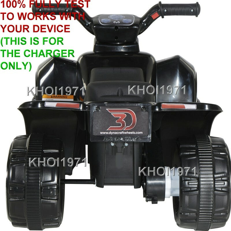 AC Wall Charger Adapter for Black Camo 6V Ride-On Battery Compatible with Realtree Designs