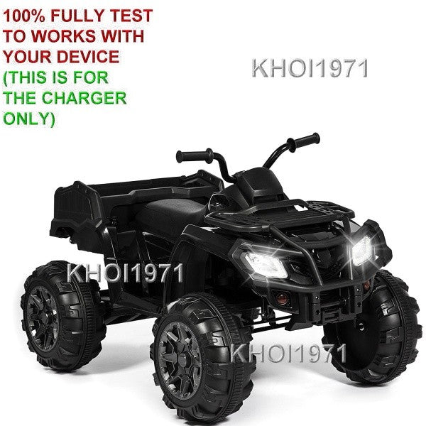 Black AC Wall Charger Adapter for 12V ATV Quad Ride-On Battery SKY3722