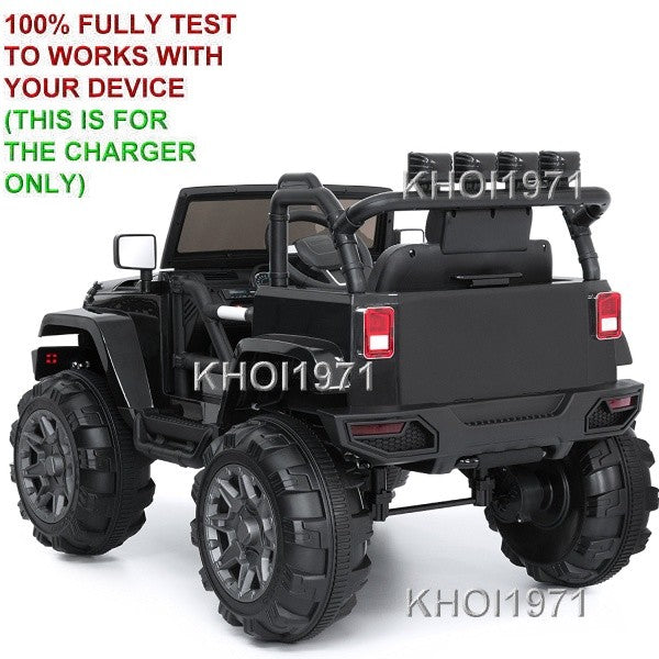 12V Black AC Wall Charger Adapter for Ride-On Truck SKY3762