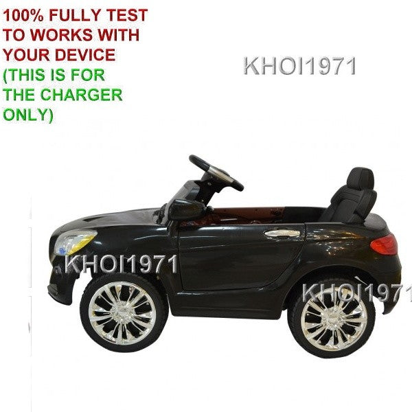 Black AC Wall Charger Adapter for Kids Ride-On Car with RC Remote TY557898