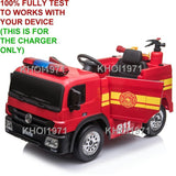 AC Charger Adapter for 12V Blazin Wheels Fire Truck Ride-On Battery