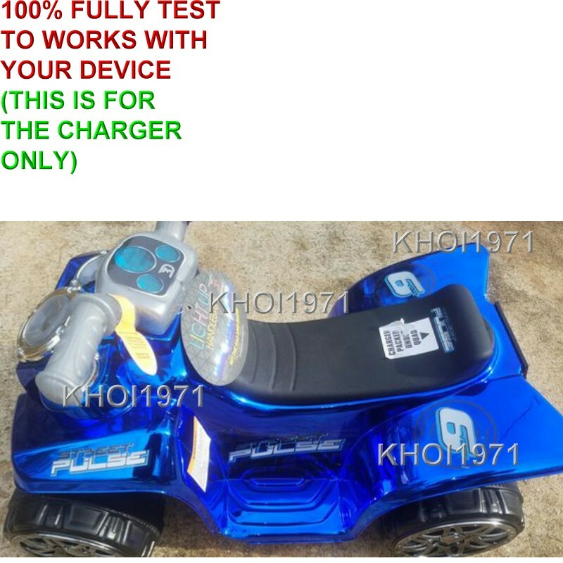 6V Wall Charger AC Adapter for Blue Street Pulse Quad Ride-On Vehicle