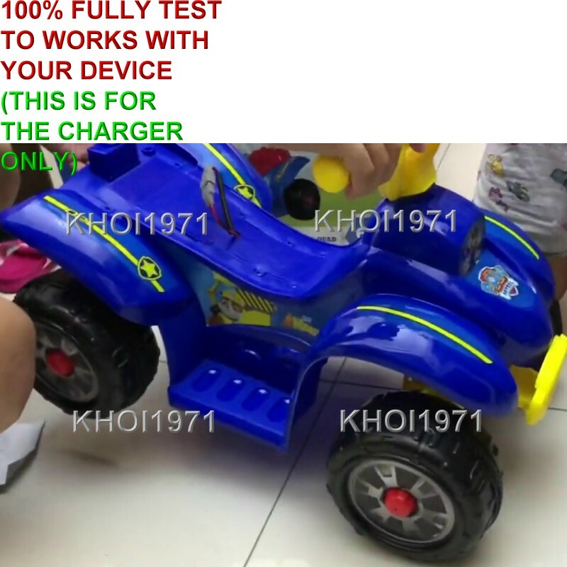 6V AC Wall Charger and Adapter for Blue and Red Seat Paw Patrol Quad Ride-On Toy