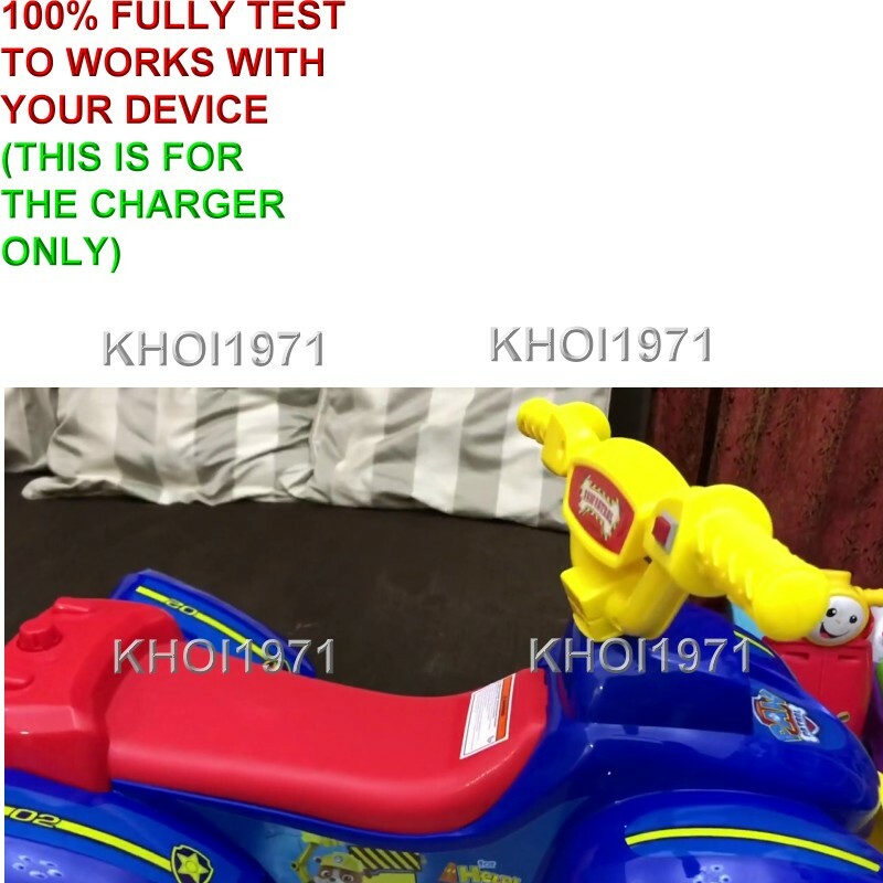 6V AC Wall Charger and Adapter for Blue and Red Seat Paw Patrol Quad Ride-On Toy