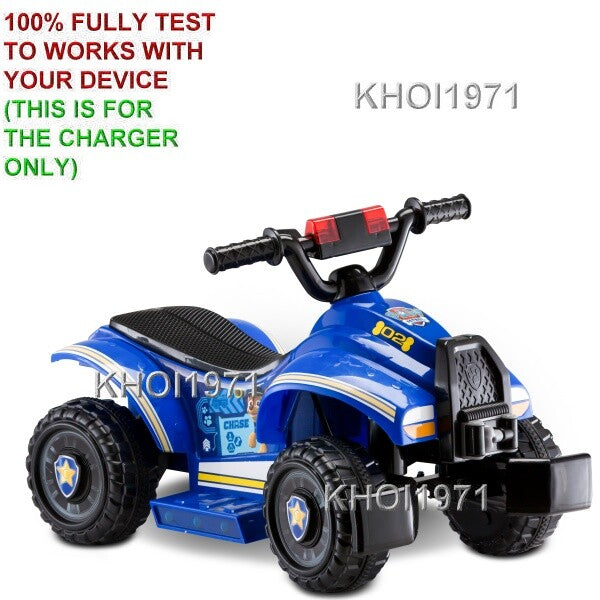 6V AC Wall Charger and Adapter for Blue and Red Seat Paw Patrol Quad Ride-On Toy