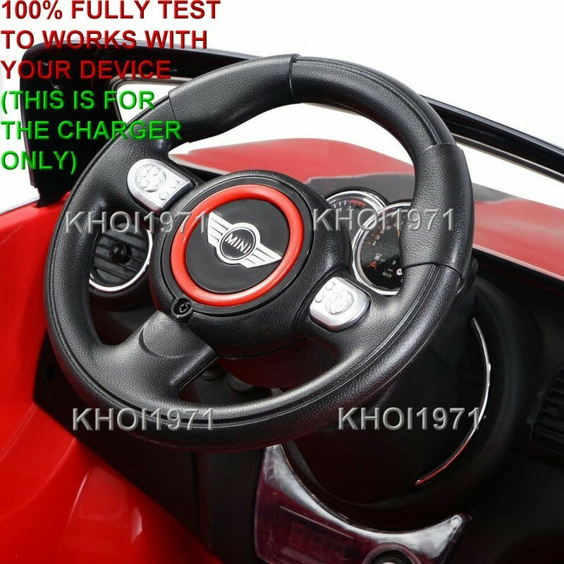 12V AC Wall Charger Adapter for BMW Mini Hatch Ride-On Toy