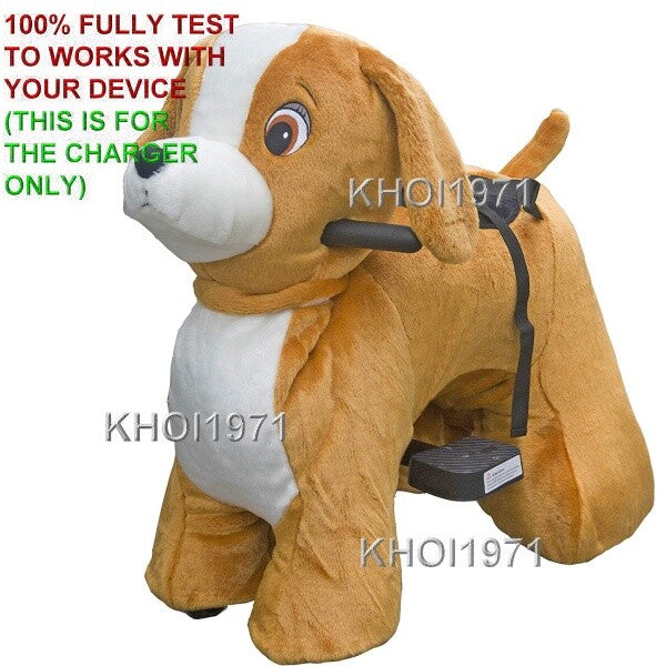 Deluxe Electric Animal Scooter Ride-On Wall AC Charger Adapter for Dog Hair Rod