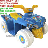 6V AC Wall Charger Adapter for Baby Shark Quad Ride-On Toy Blue