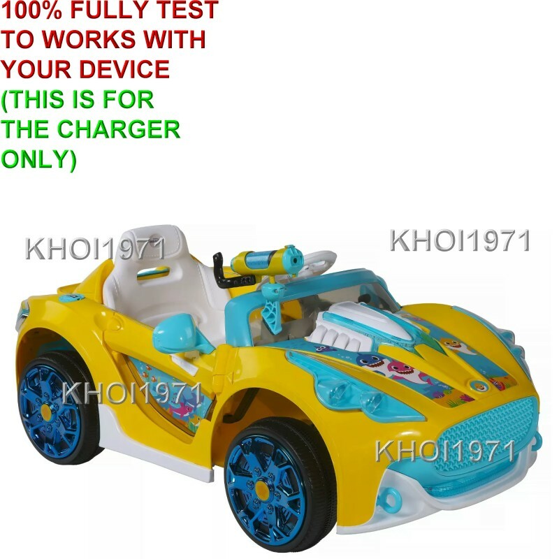 6V AC Wall Charger Adapter for Baby Shark Super Car Ride-On Toy