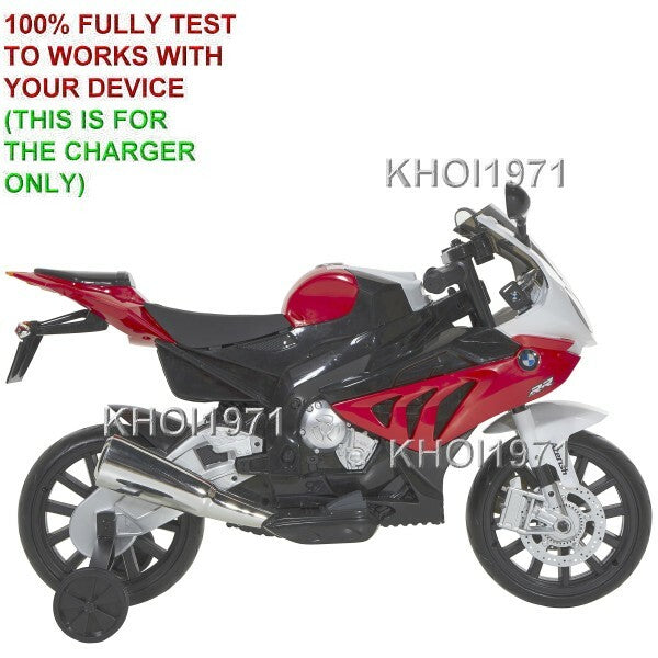 12V AC Wall Charger and Adapter for Dynacraft BMW S1000 RR Motorcycle Ride-On Battery