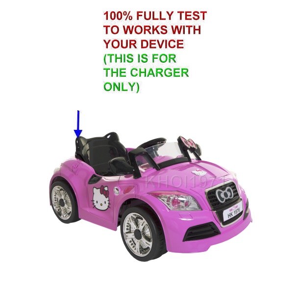 AC Wall Charger Adapter for 6V Ride-On Car Battery Compatible with Karaoke Models