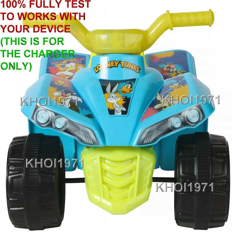 6V AC Charger Adapter for Dynacraft Looney Tunes Quad Ride-On Vehicle