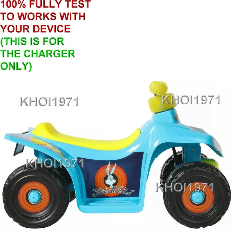 6V AC Charger Adapter for Dynacraft Looney Tunes Quad Ride-On Vehicle