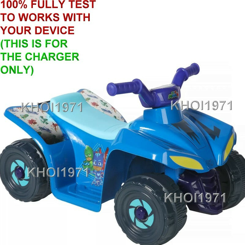 6V AC Wall Charger Adapter for Dynacraft PJ Mask Quad Ride-On Toy