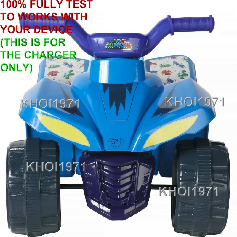 AC Wall Charger Adapter for 6V Ride-On Battery Quad PJ Masks Toy