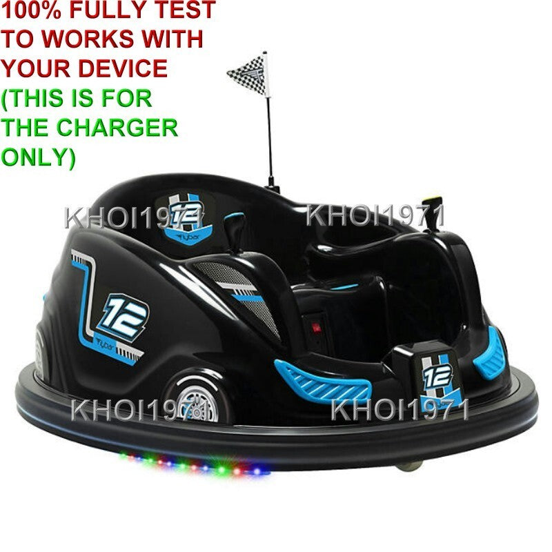 Wall Charger AC Adapter for Flybar Bumper Car Funpark Ride-On 12V Battery