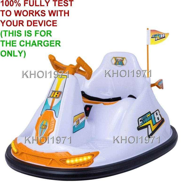 Wall Charger AC Adapter for Flybar Bumper Car Funpark Ride-On 12V Battery