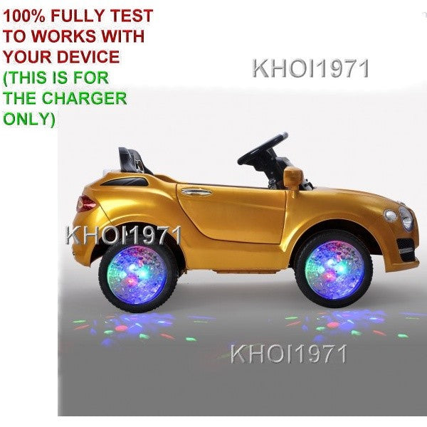 Wall AC Charger Adapter for Kids Ride-On Car GOLD TY564944 with Remote Control