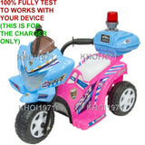 AC Wall Charger Adapter for Kid Motorz Little Police Patrol Ride-On Vehicles