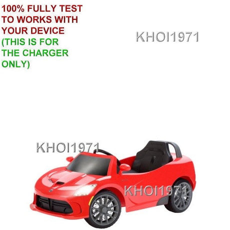 6V AC Wall Charger Adapter for Kid Trax Avigo SRT Viper GTS Ride-On Car Battery