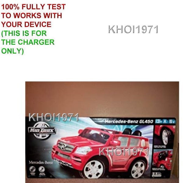 AC Wall Charger Adapter for Kid Trax Mercedes Benz GL450 6V Ride-On Battery