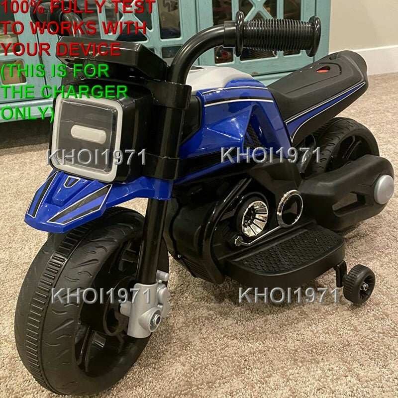 AC Charger Adapter for KidTrax Toddler 6V Ride-On Motorcycle Battery KT1571AZ