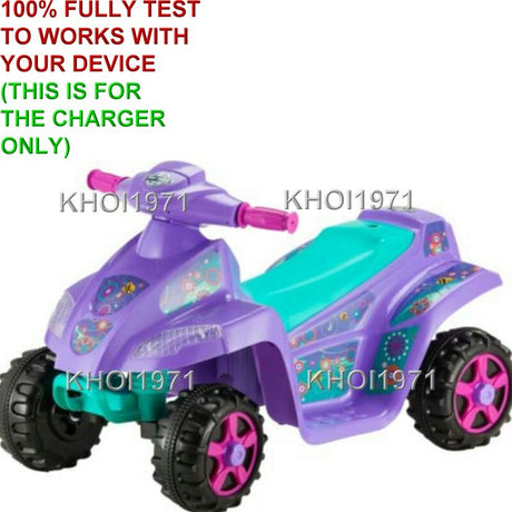 6V AC Wall Charger Adapter for KT1014KM Kid Trax Melody Toddler Quad Ride-On Toy