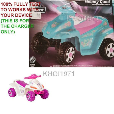 6-Volt AC Wall Charger Adapter for Kid Trax Melody Toddler Quad Ride-On KT1014TG