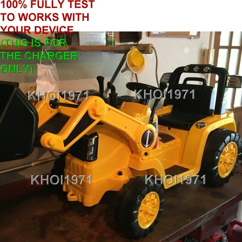 6V AC Charger Adapter for KidTrax CAT Bulldozer/Tractor Ride-On KT1092WM