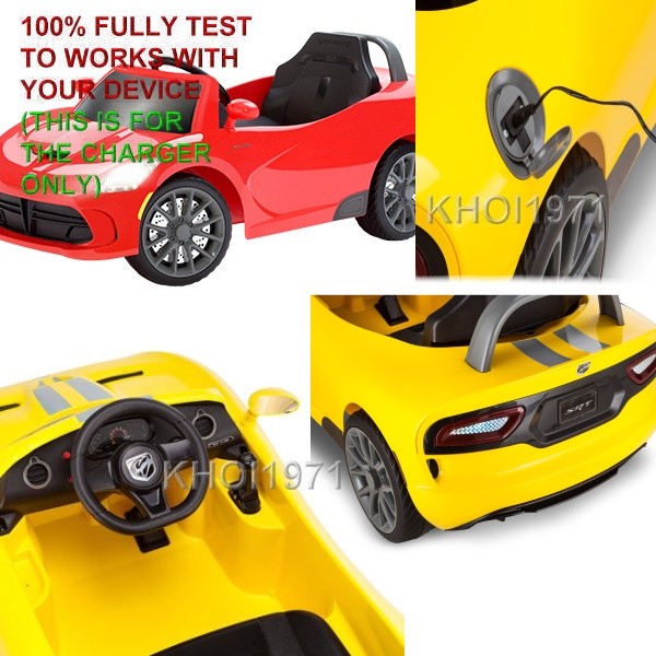 6V AC Wall Charger Adapter for KT1108WM KT1108 KIDTRAX SRT Dodge Viper GTS Battery