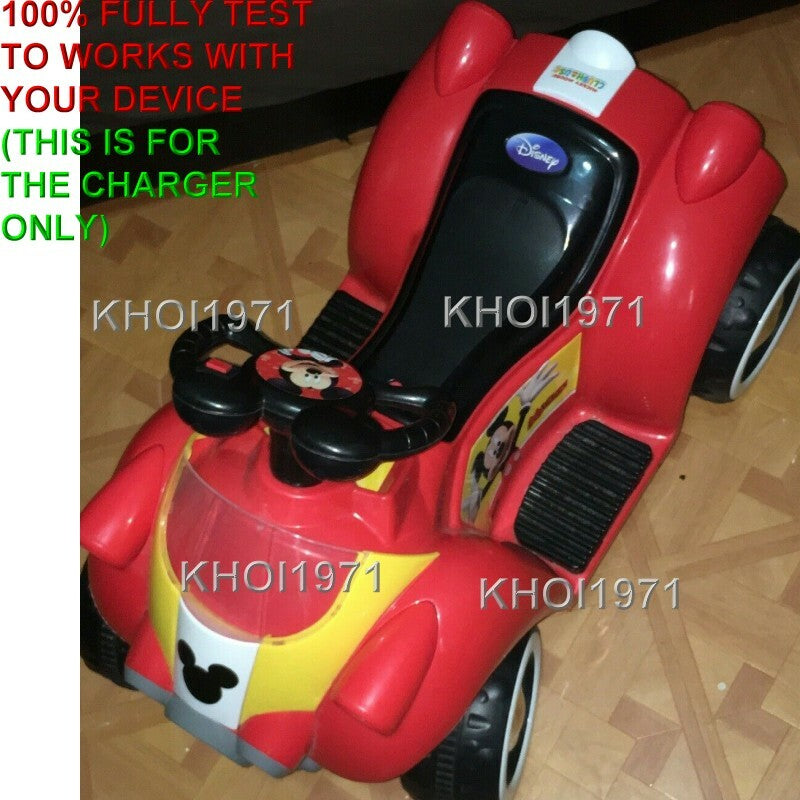 AC Wall Charger Adapter for KT1122WM Kid Trax Mickey Mouse Hot Rod Ride-On Toy