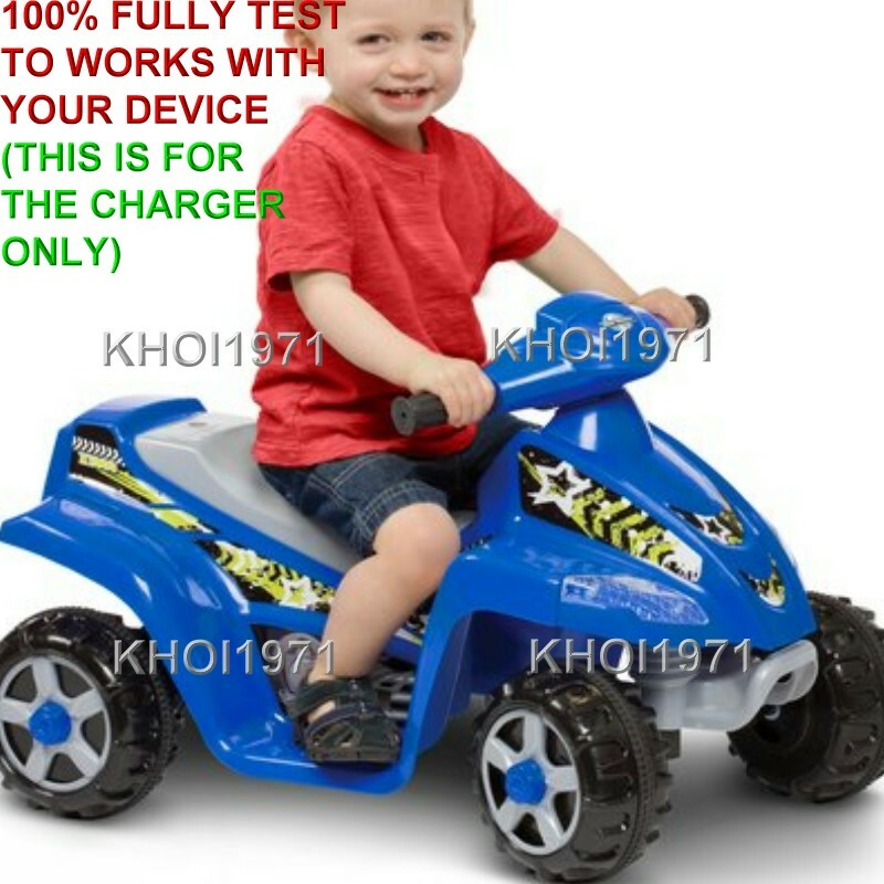 AC Wall Charger Adapter for KT1161 Kidtrax Moto Trax Toddler Quad Ride-On Melody
