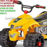 12V AC Wall Charger and Adapter for KT1214 Kid Trax CAT Quad Ride-On Battery