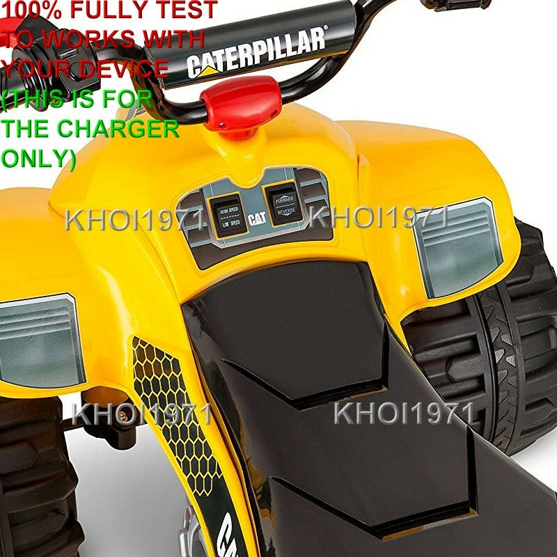 12V AC Wall Charger and Adapter for KT1214 Kid Trax CAT Quad Ride-On Battery