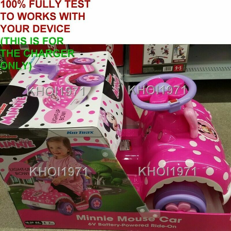 6V AC Wall Charger Adapter for KidTrax KT1269WM Ride-On Cars McQueen Quad 95