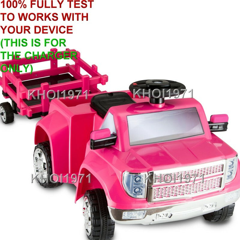 AC Wall Charger Adapter for KT1277WM Kid Trax Heavy Hauling Pickup Ride-On Truck