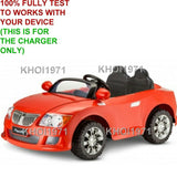12V AC Wall Charger Adapter for Kidtrax KT1343WM Cool Car Convertible Ride-On