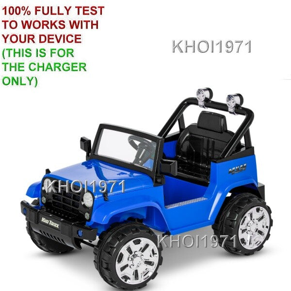 AC Wall Charger Adapter for KT1346WM KT1354WM Kid Trax Fun Chaser Jeep Ride-On Toy