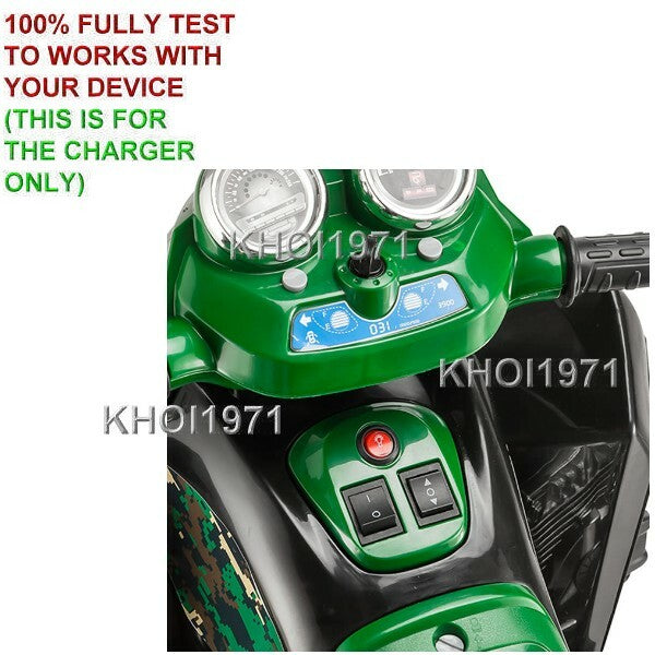 6V AC Wall Charger Adapter for KT1365WM Kid Trax Mossy Oak Green ATV Battery