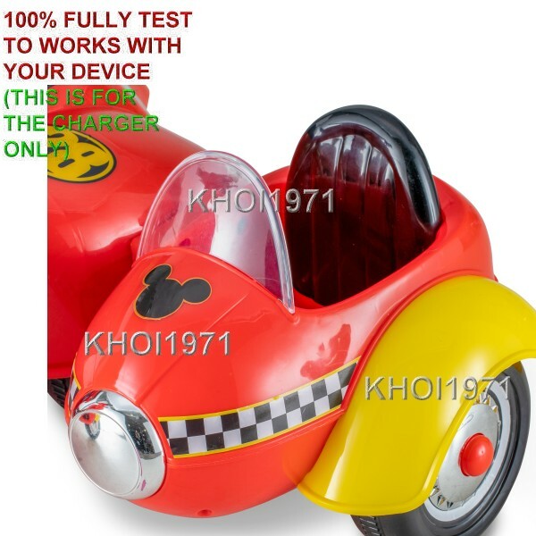 AC Wall Charger Adapter for KT1490WM KidTrax Mickey Mouse Scooter Ride-On Car
