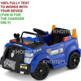 AC Wall Charger Adapter for KT1509WM KidTrax Paw Patrol Chase Ride-On Toy