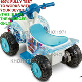 6V AC Wall Charger Adapter for KT1515 Kidtrax Frozen 2 Sing Ride-On Quad Toy